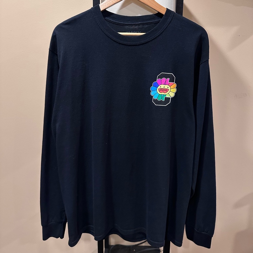 Takashi Murakami ComplexCon Flower Black Long Sleeve T-Shirt